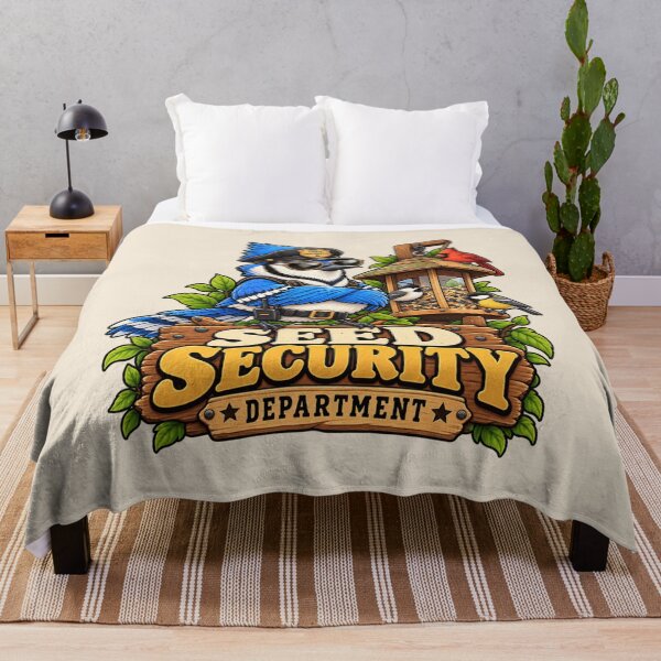 Item preview, Seed Security Department – Funny Blue Jay Birdwatching Design designed and sold by DIB Designs – Express Your Style.