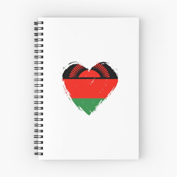 Item preview, Distressed Malawi Flag Heart MW designed and sold by shitpostee.