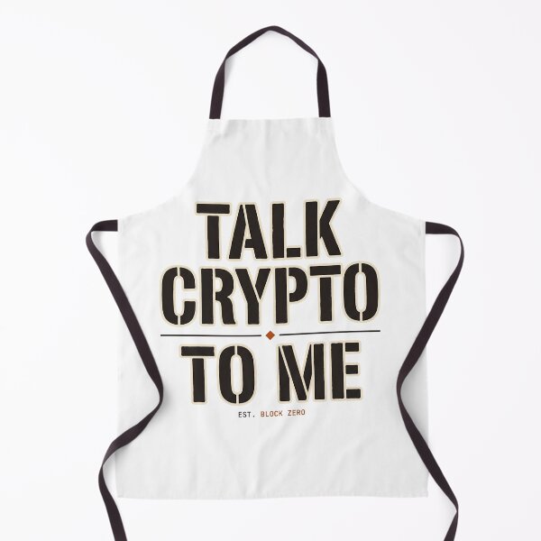 Item preview, Talk Crypto To Me Bold Stencil Typography designed and sold by Seeding Serendipity.