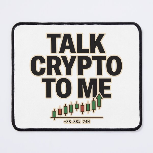 Item preview, Talk Crypto To Me Bullish Candlestick Chart designed and sold by Seeding Serendipity.