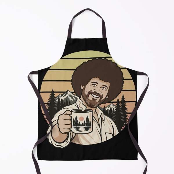 Item preview, Bob Ross Retro Coffee and Mountain Forest Art designed and sold by karamram.