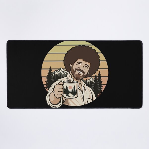 Item preview, Bob Ross Retro Coffee and Mountain Forest Art designed and sold by karamram.