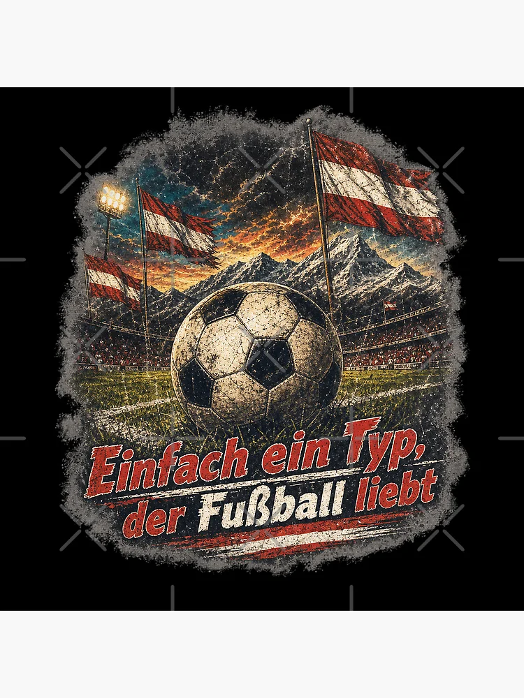 Thumbnail 4 of 4, Clock, Football Austria designed and sold by ReneMM.