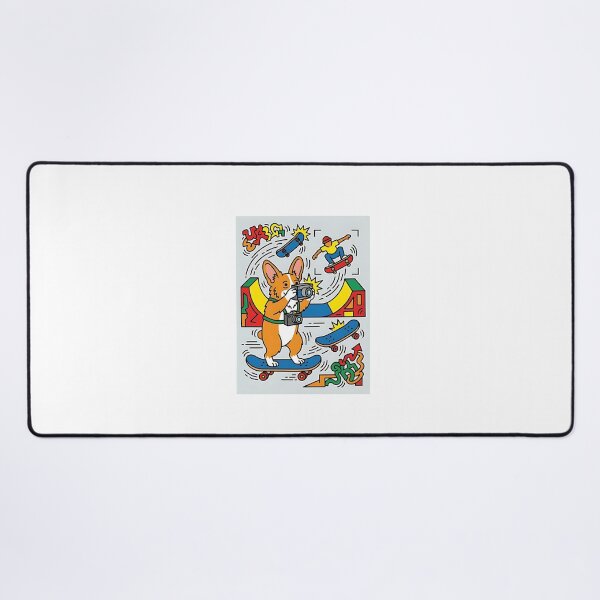 Item preview, Corgi Skateboard Photographer designed and sold by PictoVibe.