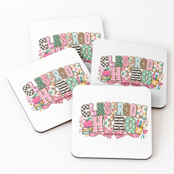 Item preview, Classroom Hero Retro Patchwork Teacher Appreciation Art designed and sold by Winarrts.