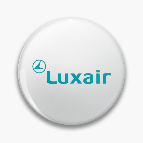Item preview, Luxair Luxembourg Airline Logo with Turquoise Clock Hand Emblem designed and sold by ponstreetphoto.