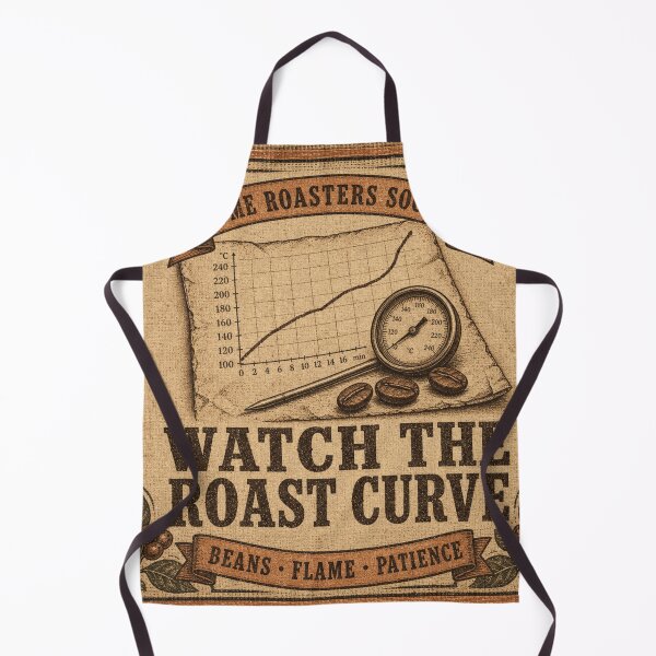 Item preview, Watch The Roast Curve Roast Profile Badge designed and sold by BoosterShop.
