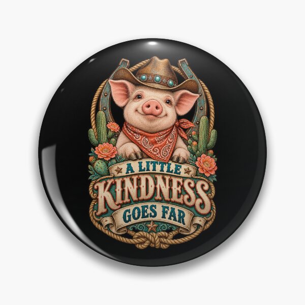 Item preview, Cowpoke Pig Kindness designed and sold by Art For You Studio.