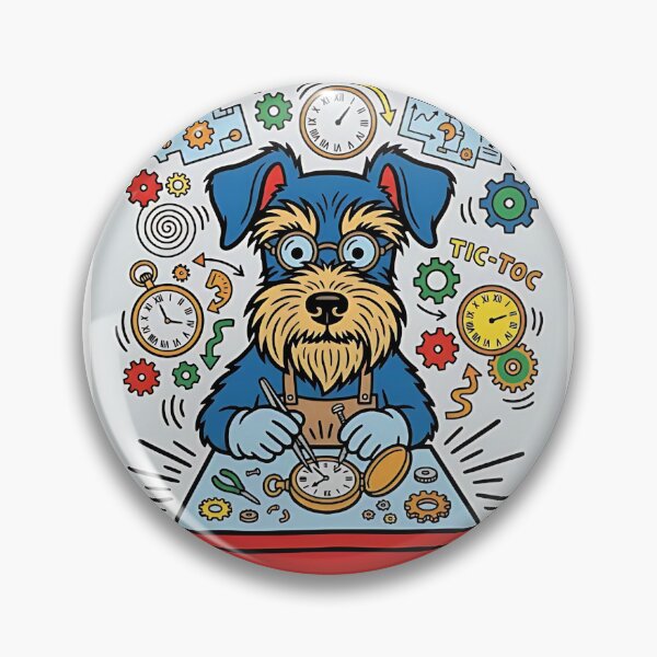 Item preview, Miniature Schnauzer Watchmaker designed and sold by PictoVibe.
