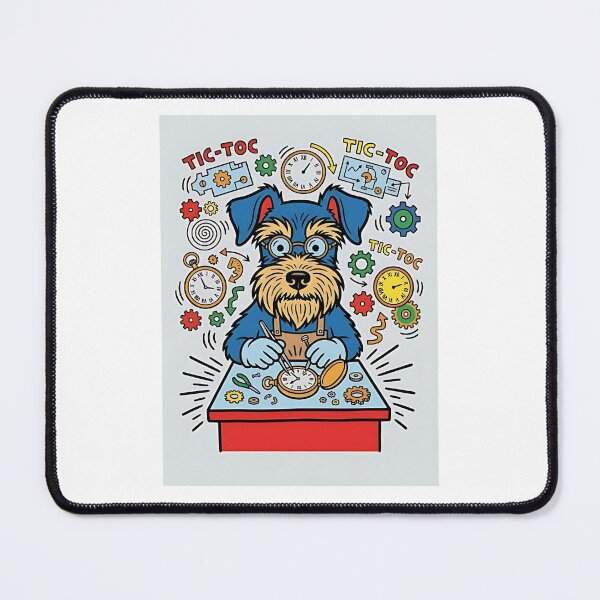 Item preview, Miniature Schnauzer Watchmaker designed and sold by PictoVibe.
