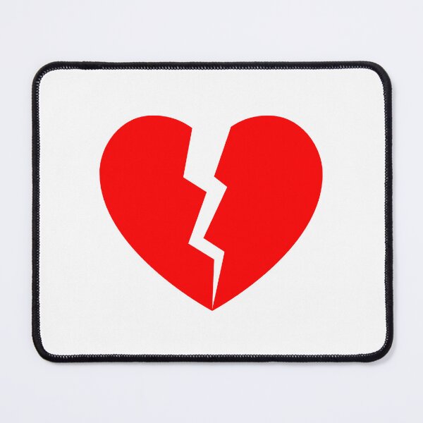 Item preview, Red Cracked Broken Heart Anti Valentine Design designed and sold by pattern-archive.