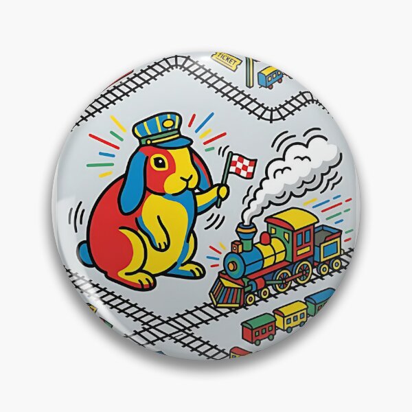 Item preview, Holland Lop Train Conductor designed and sold by PictoVibe.