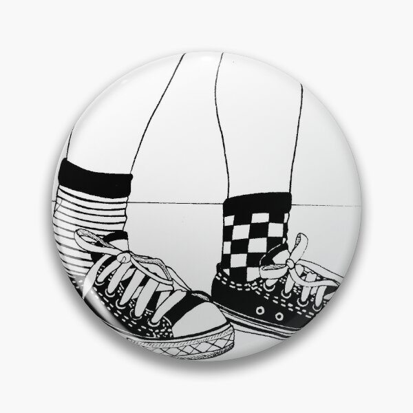 Item preview, Checkerboard Low-Top Sneakers and Socks Illustration designed and sold by xDannyShermanx.