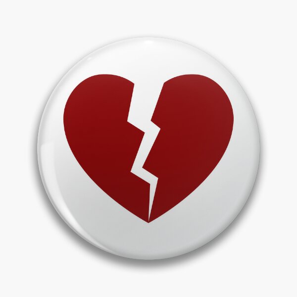 Item preview, Dark Red Cracked Broken Heart Anti Valentine Design designed and sold by pattern-archive.