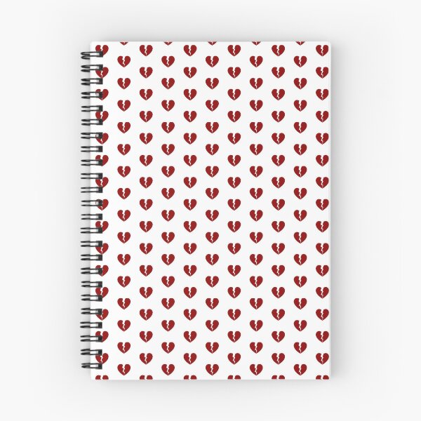 Item preview, Dark Red Cracked Broken Heart Anti Valentine Design designed and sold by pattern-archive.