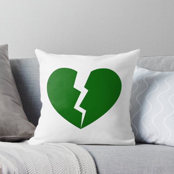 Item preview, Dark Green Cracked Broken Heart Anti Valentine Design designed and sold by pattern-archive.