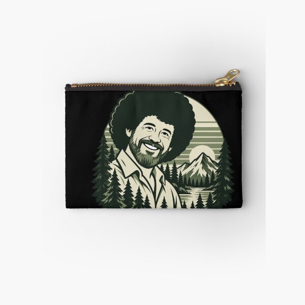 Item preview, Bob Ross Retro Forest and Mountain Portrait designed and sold by karamram.