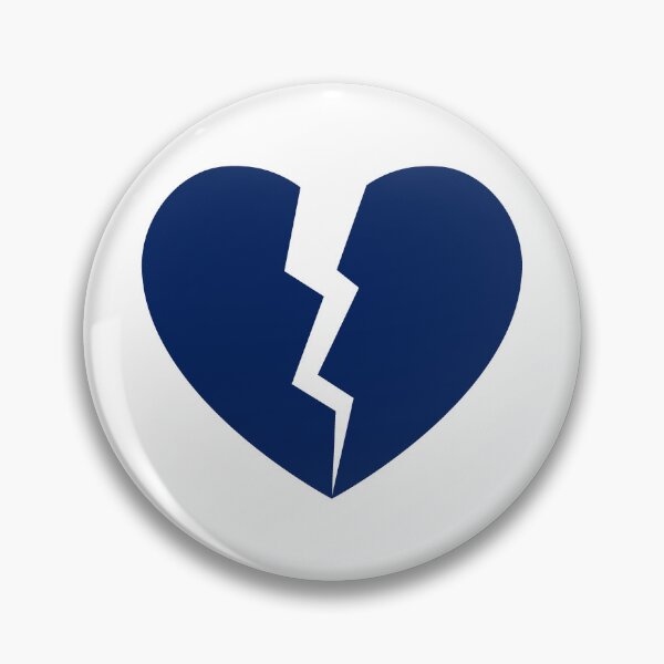 Item preview, Broken heart_navy_blue.png designed and sold by pattern-archive.