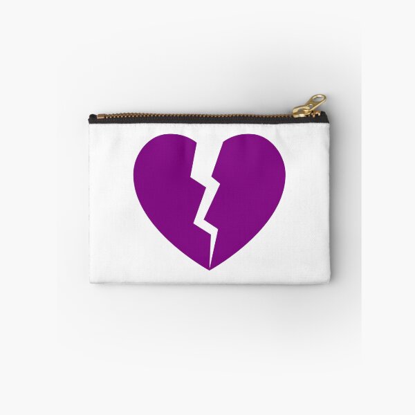Item preview, Purple Cracked Broken Heart Anti Valentine Design designed and sold by pattern-archive.