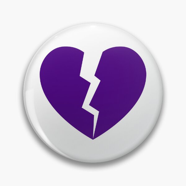 Item preview, Dark Purple Cracked Broken Heart Anti Valentine Design designed and sold by pattern-archive.