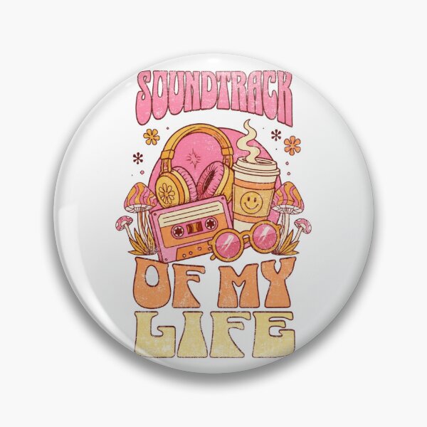 Item preview, Soundtrack of My Life – Groovy Retro Music Lover designed and sold by Nacho Average Designs.