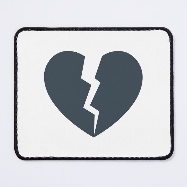 Item preview, Charcoal Cracked Broken Heart Anti Valentine Design designed and sold by pattern-archive.