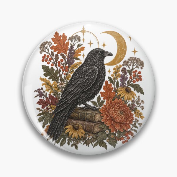 Item preview, Wild Flower Vintage Crow Fall Design designed and sold by DivineHaven.