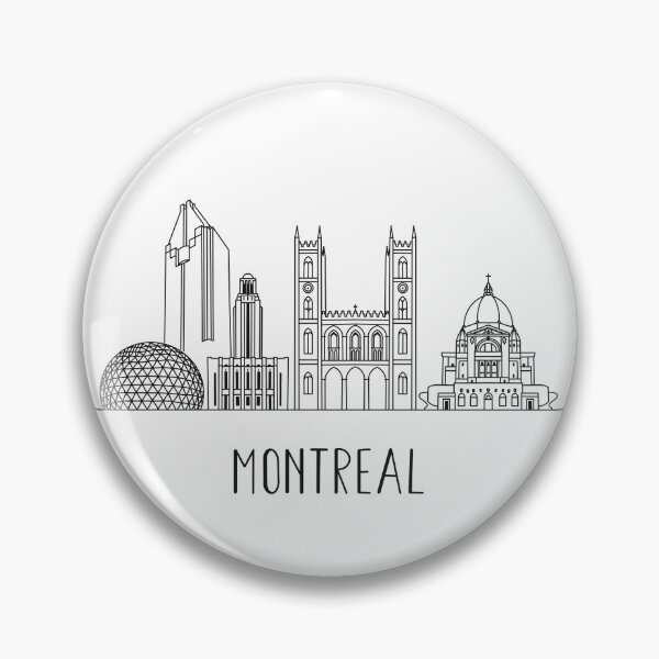 Item preview, Montreal Skyline Minimalist Line Art designed and sold by MinimalLine.