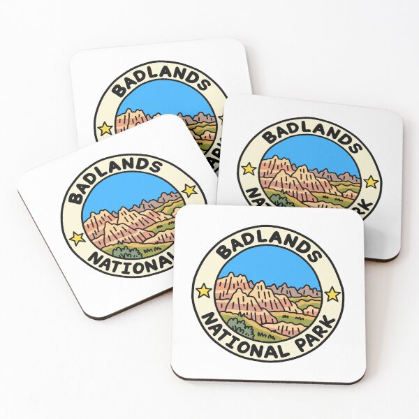 Item preview, Badlands National Park South Dakota Layered Rock Formations Prairie Landscape designed and sold by AdelDigitalArts.