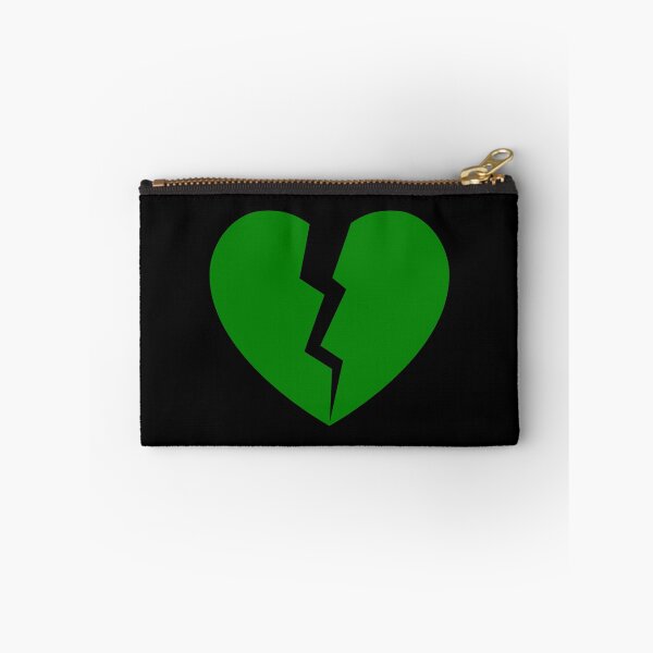 Item preview, Green Cracked Broken Heart Anti Valentine Design designed and sold by pattern-archive.