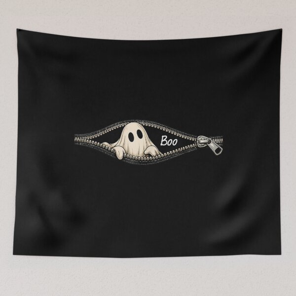 Item preview, Cute Zipper Boo Ghost Costume Halloween Spooky Season designed and sold by BURRITO-STUDIO.