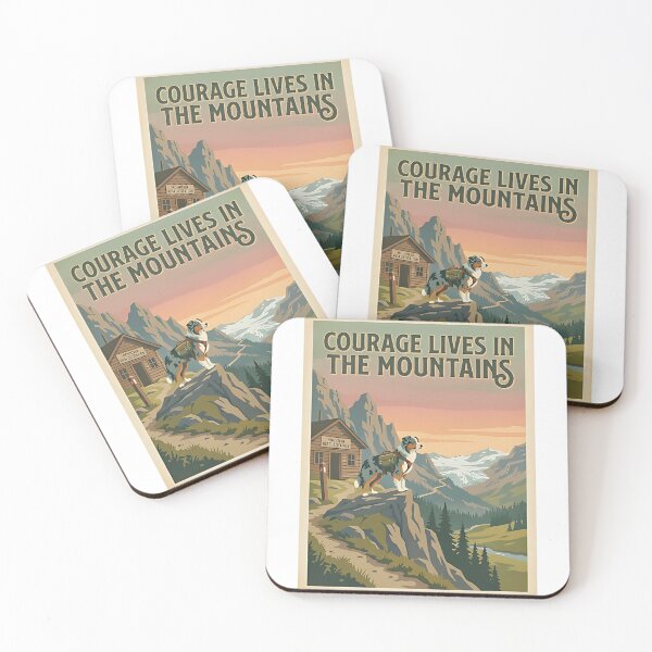 Item preview, Australian Shepherd Mountain Rescue designed and sold by PictoVibe.