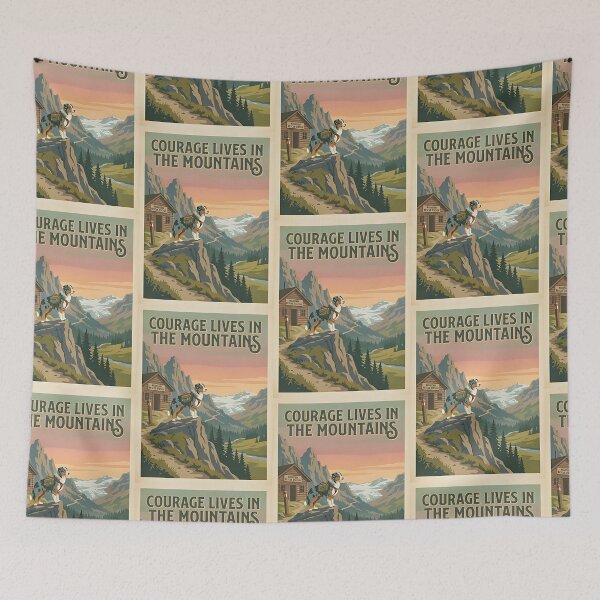 Item preview, Australian Shepherd Mountain Rescue designed and sold by PictoVibe.