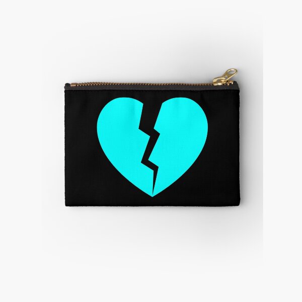 Item preview, Cyan Cracked Broken Heart Anti Valentine Design designed and sold by pattern-archive.