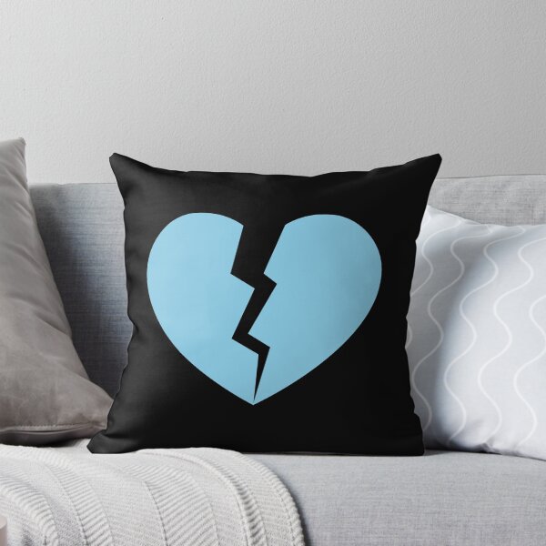 Item preview, Sky Blue Cracked Broken Heart Anti Valentine Design designed and sold by pattern-archive.