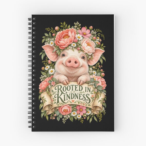 Item preview, Rooted in Kindness Pig designed and sold by Art For You Studio.