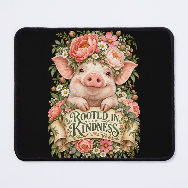 Item preview, Rooted in Kindness Pig designed and sold by Art For You Studio.