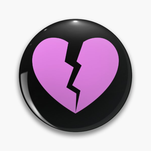Item preview, Violet Cracked Broken Heart Anti Valentine Design designed and sold by pattern-archive.