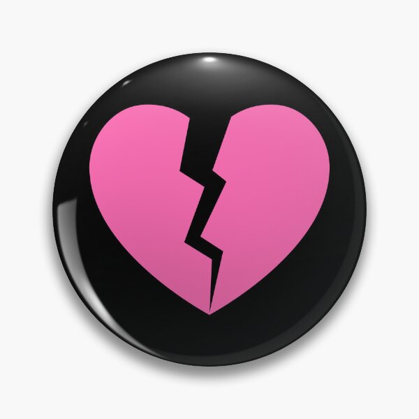 Item preview, Pink Cracked Broken Heart Anti Valentine Design designed and sold by pattern-archive.