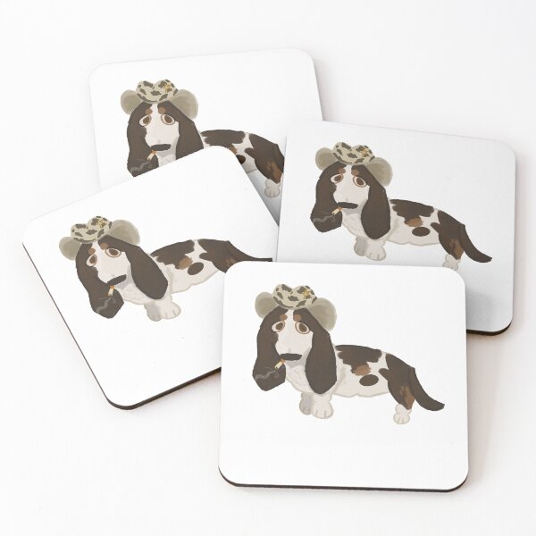 Item preview, Ole Western Basset Hound designed and sold by Hand-R0t.