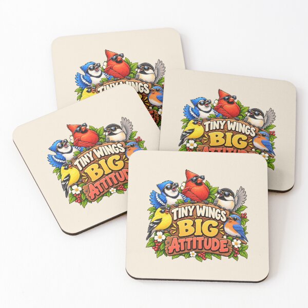 Item preview, Tiny Wings Big Attitude – Funny Bird Lover Design designed and sold by DIB Designs – Express Your Style.