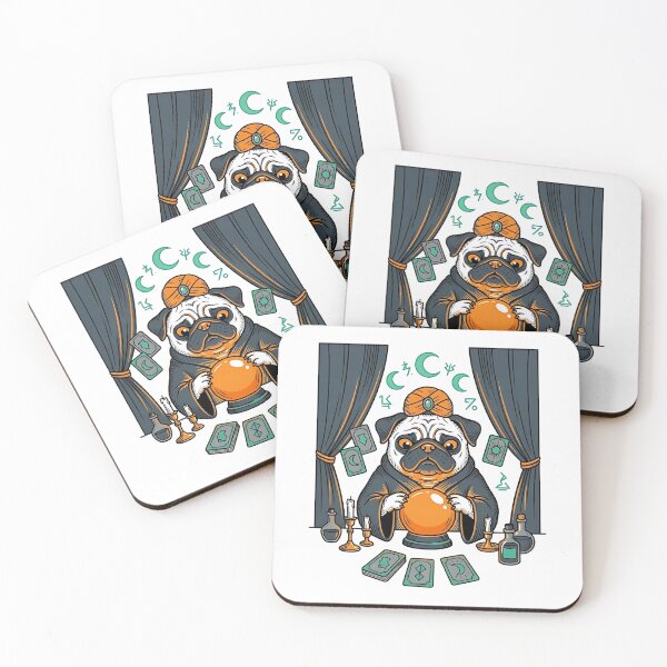 Item preview, Pug Haunted Fortune Teller designed and sold by PictoVibe.