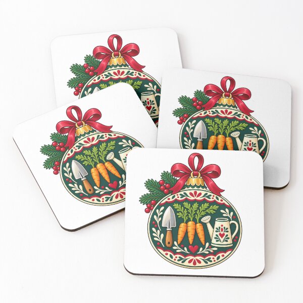 Item preview, Christmas Vegetable Garden Tools Bauble Illustration designed and sold by skyartdesign.