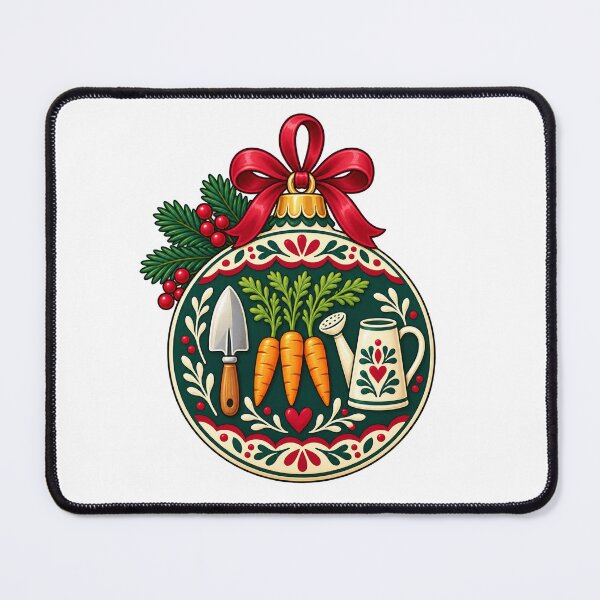 Item preview, Christmas Vegetable Garden Tools Bauble Illustration designed and sold by skyartdesign.