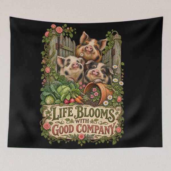 Item preview, Kunekune Garden Trio designed and sold by Art For You Studio.