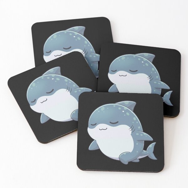 Item preview, Floating Happy Shark designed and sold by Nature's Chibis.
