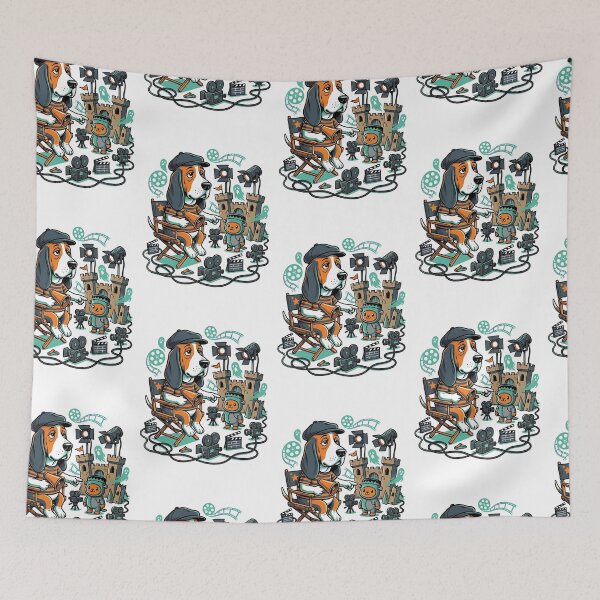 Item preview, Basset Hound Monster Movie Director designed and sold by PictoVibe.