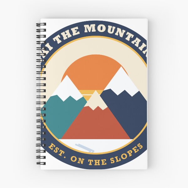 Item preview, Ski the Mountains Retro Badge designed and sold by LunarEcl1ps3.
