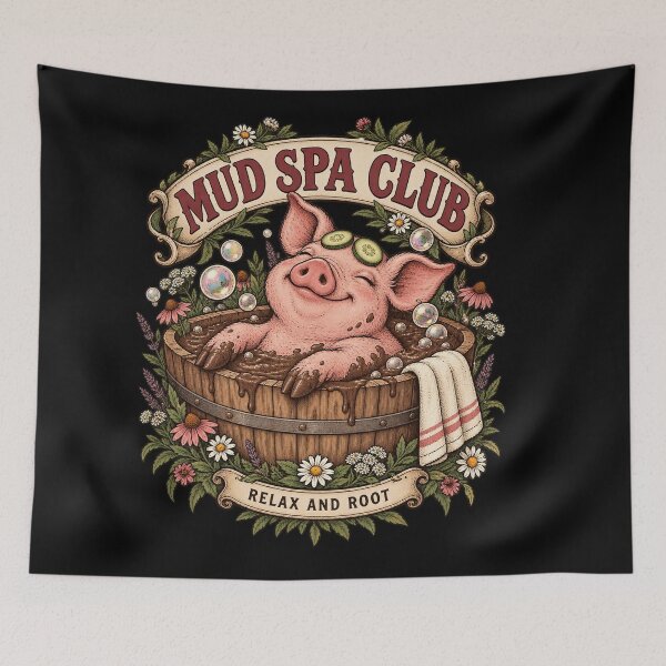 Item preview, Mud Spa Club Relax and Root designed and sold by Art For You Studio.