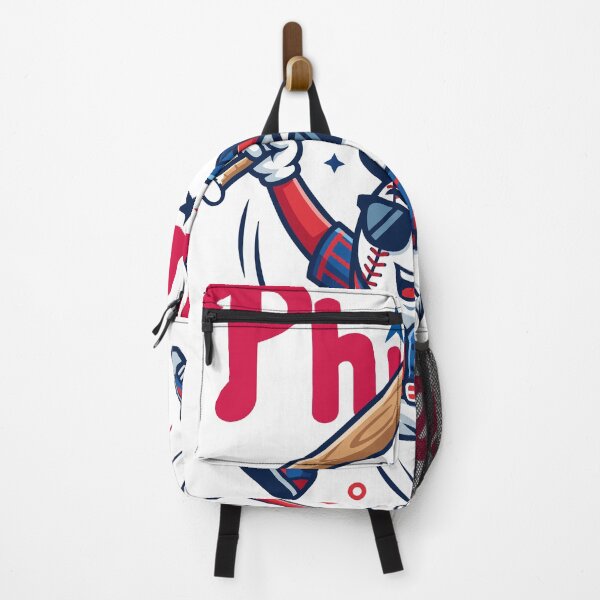 Item preview, Cool Baseball Ball Mascot Holding Bat - Phillies Fan Style designed and sold by Ranpict.